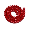 Opaque Solid Color Imitation Jade Glass Beads Strands EGLA-A044-P8mm-D15-2