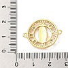 Religion Brass Pave Clear Cubic Zirconia Connector Charms FIND-Z041-13A-3