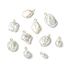 10Pcs 10 Styles Natural Baroque Keshi Pearl Pendants KK-CJ0003-62-8