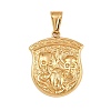 304 Stainless Steel Pendants STAS-P409-01B-G-1