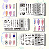 Stainless Steel DIY Nail Art Templates MRMJ-WH0092-016-3