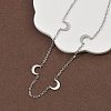 304 Stainless Steel Link Chain Necklaces for Women Men NJEW-K292-01I-P-2