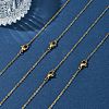4Pcs 304 Stainless Steel Cable Chain Necklace Making STAS-FS0001-81G-7