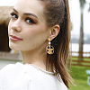 30Pcs Ion Plating(IP) 304 Stainless Steel Stud Earring Findings STAS-BBC0008-87-5