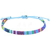 Adjustable Bohemian Style Cotton & Linen Cord Braided Bracelets for Friendship OB0004-20-1