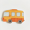 Acrylic Safety Brooches JEWB-WH0001-25-1