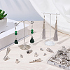 100Pcs 10 Styles Tibetan Styles Alloy Bead Cone & Bead Caps FIND-SP0020-73A-4