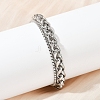 201 Stainless Steel Cuba Style Chian Bracelet for Men BJEW-B138-06P-04-1