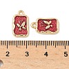 Alloy Enamel Charms PALLOY-F316-06G-3