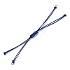 Korean Waxed Polyester Cord Braided Bracelets X1-MAK-T010-03G-1