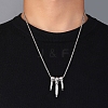 Zinc Alloy Pendant Necklaces NJEW-M211-14E-ASP-3