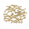 Brass Peg Bails Pendants KK-T032-144G-2