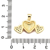 Brass Micro Pave Cubic Zirconia Pendants KK-K401-12G-3