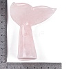 Natural Rose Quartz Whale Fishtail Figurines Statues for Home Office Desktop Feng Shui Ornament G-Q172-11A-3