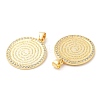 Brass with Cubic Zirconia Pendants X-KK-K332-16A-G-3