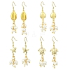 304 Stainless Steel Pendant Dangle Earrings EJEW-JE07232-2