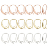 18Pcs 3 Colors Brass Earring Hooks KK-LP0001-54-1