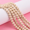 Natural Fossil Beads Strands LS-G-E110-6mm-2-2