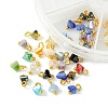 90Pcs 6 Colors Electroplate Glass Charms GLAA-FS0001-68-3