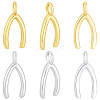 20Pcs 2 Colors Brass Pendants KK-BBC0027-81-7