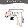 Painting 304 Stainless Steel Safety Pin Brooches JEWB-YW00001-01-3