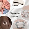 7Pcs Flower & Flat Round & Butterfly & Heart Alloy Rhinestone Buckles JEWB-NB0001-11-6