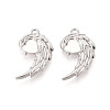 304 Stainless Steel Pendant Cabochon Settings X-STAS-N114-28P-1