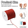 9 Rolls 9 Colors Nylon Braided Cord NWIR-YW0001-16-3