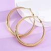 304 Stainless Steel Hoop Earrings X-EJEW-Z093-01G-01-2