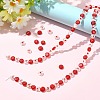2 Strands Handmade Lampwork Beads Strands LAMP-CJ0003-18-5