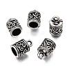 Tibetan Style Alloy Cord Ends FIND-T068-01AS-3