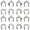 40Pcs Alloy Rhinestone Pendants ALRI-SC0001-58P-1