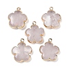 Natural Quartz Crystal Pendants G-P566-01G-06-1