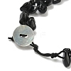 Chip Natural Obsidian Beaded Anklets AJEW-PH01371-08-3