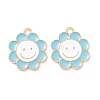 Alloy Enamel Pendants PALLOY-D015-07B-2