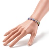 Handmade Millefiori Lampwork Stretch Bracelets BJEW-JB06371-02-3