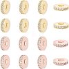 Brass Micro Pave Cubic Zirconia Bead Spacers ZIRC-NB0001-38-1