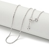 925 Sterling Silver Necklaces NJEW-C052-10P-1