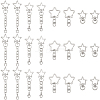 20Pcs 4 Styles Zinc Alloy Swivel Clasps FIND-SP0004-21-1