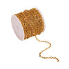 Brass Flat Oval Cable Chains CHC-CJ0001-18-NR-5