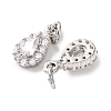 Brass Micro Pave Cubic Zirconia Charms RB-I077-15P-RS-2