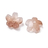 Dyed & Heated Glass Bead Caps GLAA-Z019-03G-2