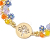 Colorful Flower Glass Seed Beads Bracelets for Women BJEW-MZ00068-3