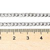 Tarnish Resistant 304 Stainless Steel Curb Chain/Twisted Chain Necklace Making STAS-A028-N108P-2