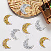 10Pcs 2 Colors Resin Rhinestone Iron on/Sew on Cloth Patches DIY-CY0003-31-7