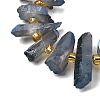 Electroplate Natural Quartz Crystal Beads Strands G-F800-B11-3