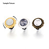 Adjustable Flower Alloy & Iron Bezel Cup Ring Base with Rotatable Tray MAK-T012-07S-5