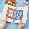 Wooden 2-Ring Loose Leaf Binder Postcard Phote Album Cover DIY-WH0547-240-5