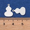 925 Sterling Silver Blank Gourd Charms STER-F057-06S-3