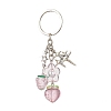 Transparent Resin Acrylic Pendants Keychain KEYC-JKC00841-1